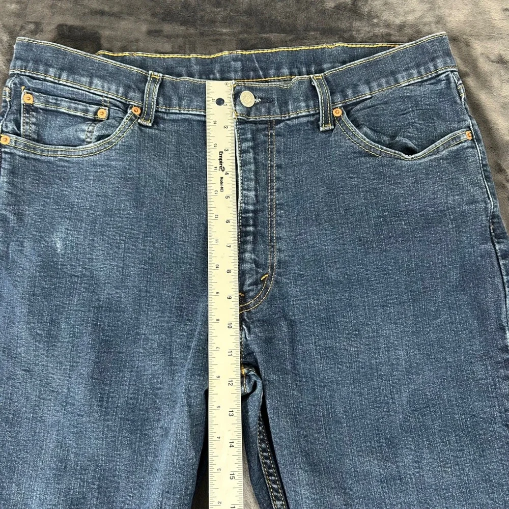 Levi 514 Straight Fit Jeans Mens 40x32 Blue Denim Classic Casual Pants